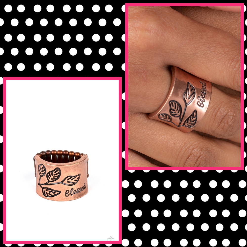 2/$10 Paparazzi Blessed with Bling - Copper Ring